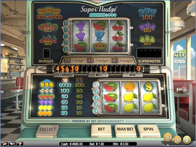 Testa nya Super Nudge 6000 gratis hos Betsson Casino
